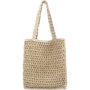 Beach Straw Purse Large Straw Bags Crossbody Shoulder Handbags - -_-
